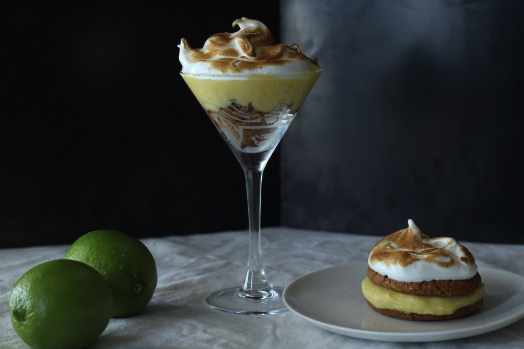 Deconstructed lime meringue.