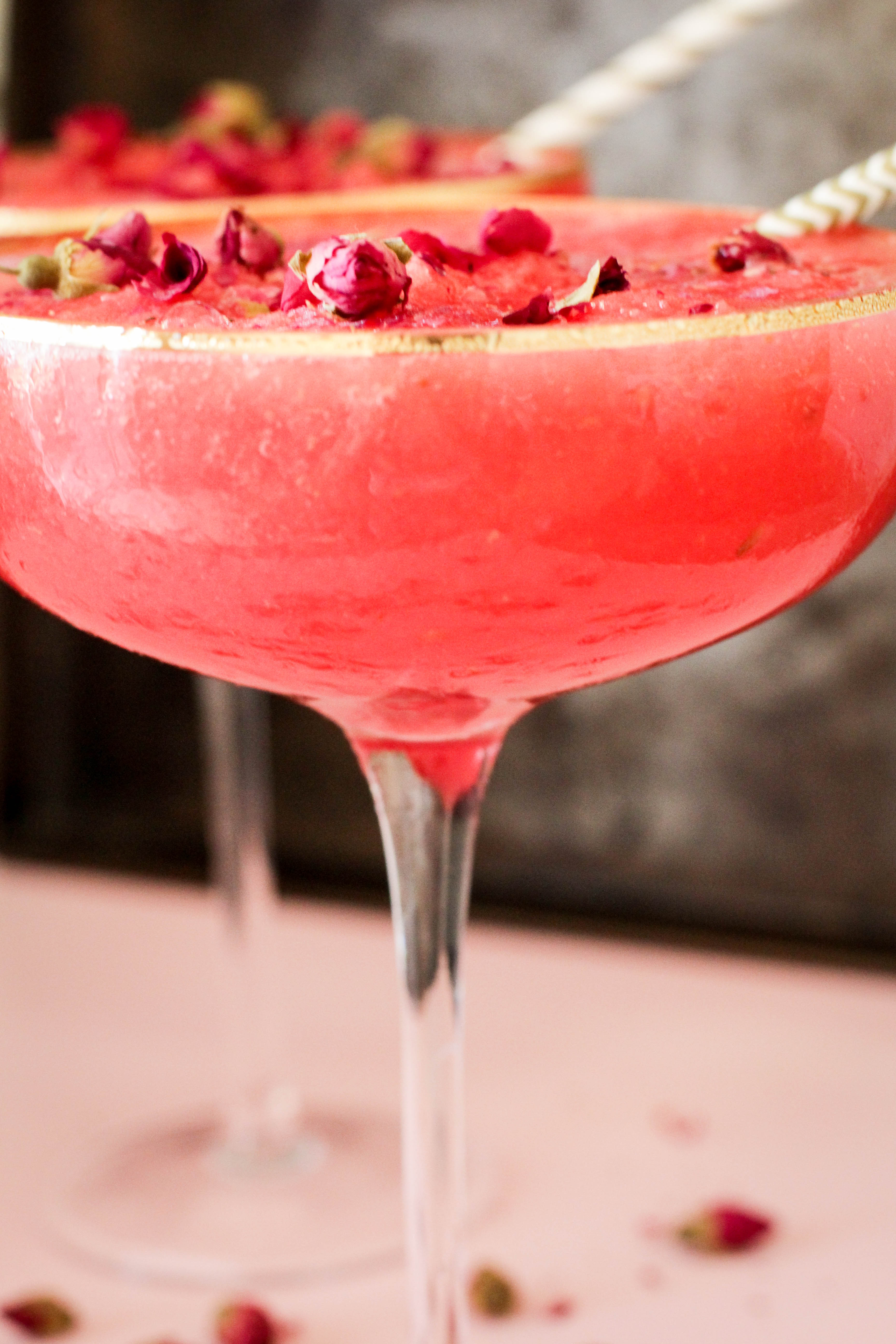 Watermelon, Rose water and Gin Slushie 129