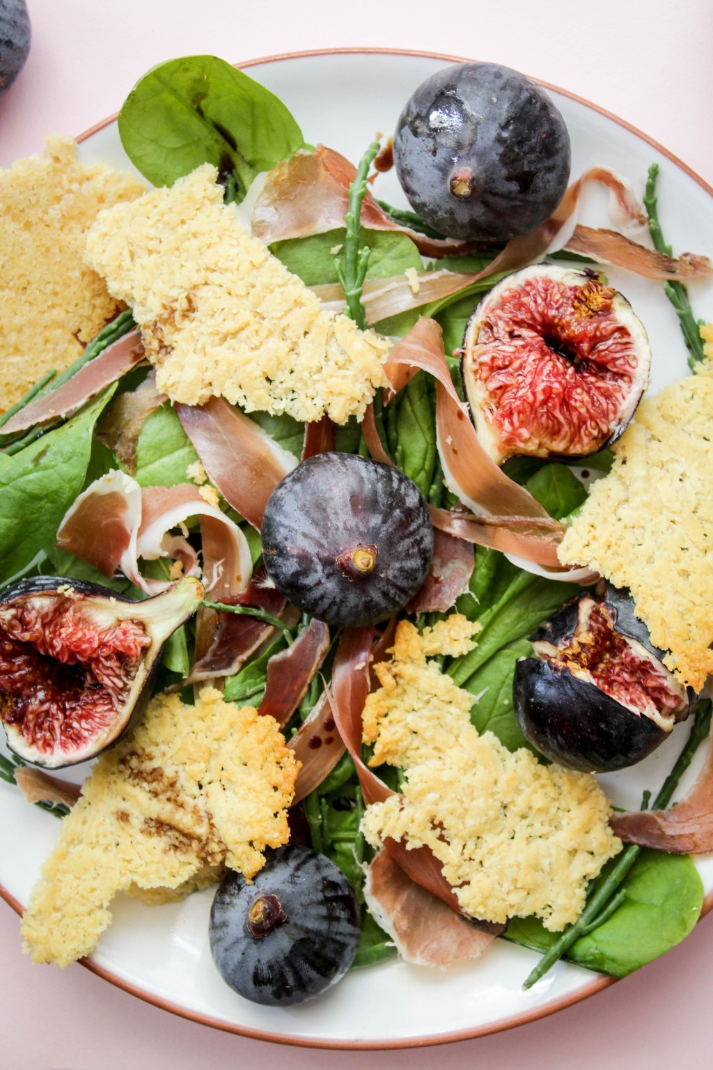 Fig and Speck Salad with Parmesan&nbsp;Crisps.